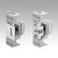 Concealed hinges die-cast zinc, steel or stainless steel, folded edge 23 mm