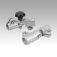 Tube clamp joint, aluminium, straight, for round tubes