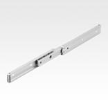 铝制伸缩滑轨，用于侧方安装，全部伸出，负载能力最大 4 kg