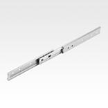 不锈钢制伸缩滑轨，用于侧方安装，过度伸出，负载能力最大 12 kg