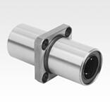 带中心法兰的钢制线性滚珠轴承，方形设计