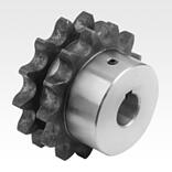 Sprockets, duplex, 3/4" x 7/16" DIN ISO 606, ready to install