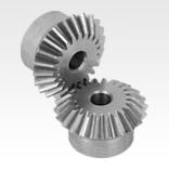 钢制伞齿轮，传动比 1:1 齿部铣削，竖直啮合，啮合角 20°