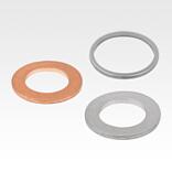 Sealing washers DIN 7603, copper, aluminium or stainless steel