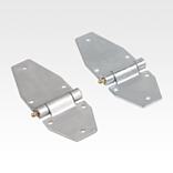 Strap hinges, steel or stainless steel, Form A, long leaf