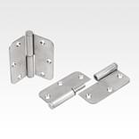 Strap hinges, steel or stainless steel, Form D, left-hand version