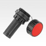 Filler necks, plastic with fastening nut