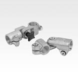 Tube clamp joint, aluminium, T-piece, for round tubes