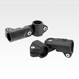 Tube clamp joint, plastic, T-piece, for round tubes