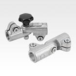 Tube clamp joint, aluminium, straight, for round tubes