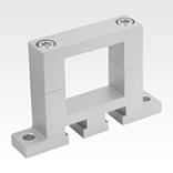 铝制法兰夹紧件，适用于方形推杆