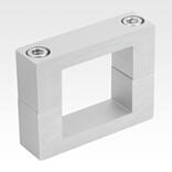 铝制法兰夹紧件，适用于方形推杆