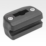 用于圆形侧导向装置的
扁铁塑料单夹具