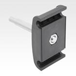 用于圆形侧导向装置的
带不锈钢螺栓的塑料双夹具