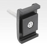 用于带圆锥形固定轮廓的侧导向装置的
带不锈钢螺栓的塑料双夹具