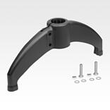 圆管的塑料件管接头底脚
双支腿