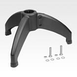 圆管的塑料件管接头底脚
三脚
