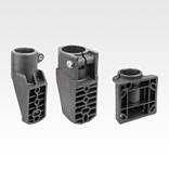 用于圆管的侧面塑料支撑头件管接头