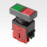 双按钮，内置款式，Ø 22.3 mm
带触头模块、螺纹接头