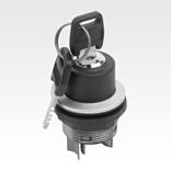 闭锁钥匙开关，内置款式，Ø 22.3 mm
扁插头接口，紧凑型