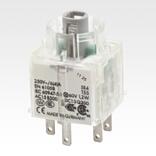 Contact elements, illuminable, flat plug connection, switch function type BZ