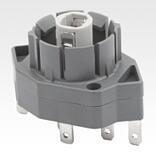 Contact elements, illuminable, flat plug connection, button function type CT