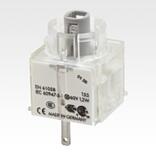 Lamp sockets, flat plug connection, socket L5.5k type B