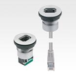RJ45 fitted socket