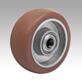 Heavy-duty wheels with polyurethane tread and aluminium wheel hub