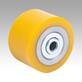 Heavy-duty wheels with polyurethane tread and steel wheel hub