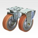 带 Extrathane 胎面钢板转向轮和脚轮，重型规格