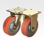 带 Extrathane 胎面焊接钢制转向轮和脚轮，重型规格