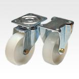 带尼龙轮钢板转向轮和脚轮，重型规格