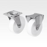 带尼龙轮不锈钢转向轮和脚轮，标准型