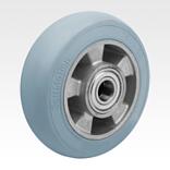 Elastic solid rubber wheels with aluminium wheel hub