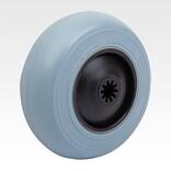Elastic solid rubber wheels with polyamide wheel hub