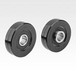 圆柱形塑料导向辊轮，不带销轴