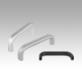 Pull handles, oval aluminium