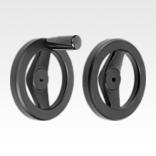 双辐铝制手轮，经粉末喷涂处理