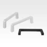 Pull handles, square aluminium