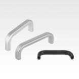 Pull handles, oval aluminium