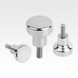 带外螺纹的蘑菇头把手带有适用于 Hygienic USIT® 密封垫圈和垫片的高轴环 (Freudenberg Process Seals)