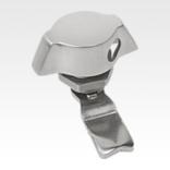 带蝶形旋钮的不锈钢 1.4401 旋转锁销，适用于挂锁