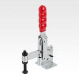 垂直压紧式快速夹钳，带平底座和固定压杆