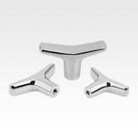 不锈钢 T 型把手，带内螺纹，适用于 Hygienic USIT® 密封垫圈和垫片 (Freudenberg Process Seals)