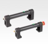 塑料管状把手，具有电控开关功能和一个按钮