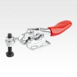 水平压紧式微型快速夹钳 带平底座和固定压杆