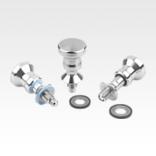 不锈钢分度销，适用于 Hygienic USIT® 密封垫圈和垫片，带不锈钢蘑菇头把手