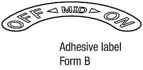 Indexing plungers, steel with plastic twist knob and tapered indexing pin, Form B