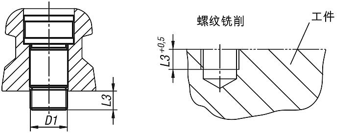 UNILOCK 5 轴轴肩螺栓，适用于固定工件，系统尺寸 80 mm